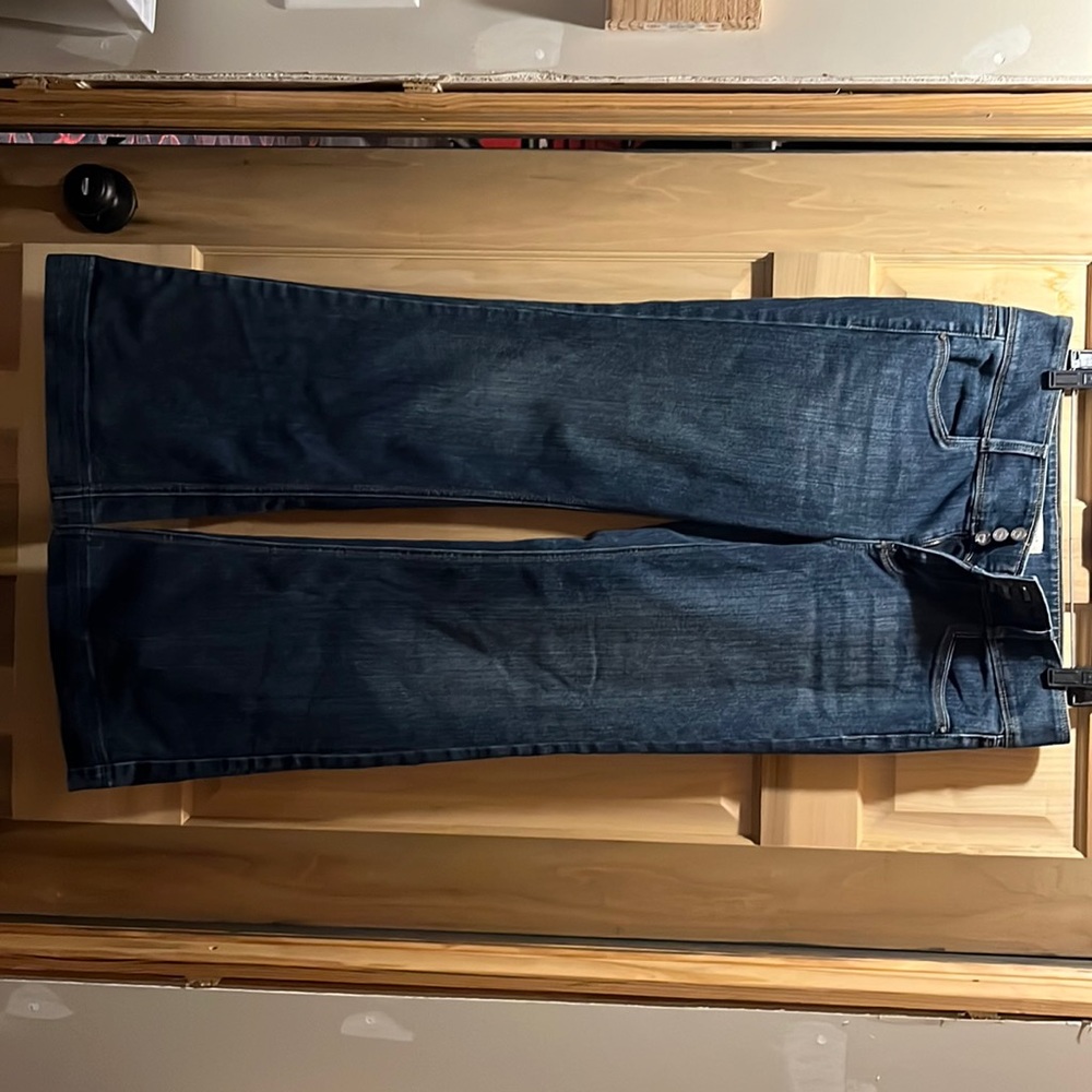 Wide leg flare jeans